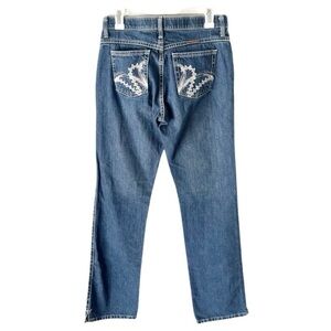 Wrangler Jeans Women's 5/6x34 Cash No Gap Waistband Embroidered Logo Pocket Boot